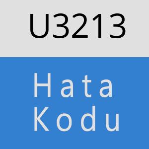 U3213 hatasi