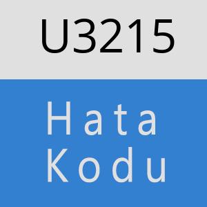 U3215 hatasi