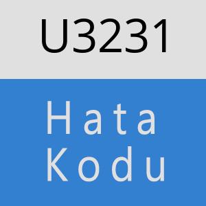 U3231 hatasi