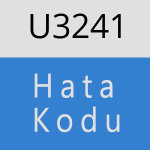 U3241 hatasi