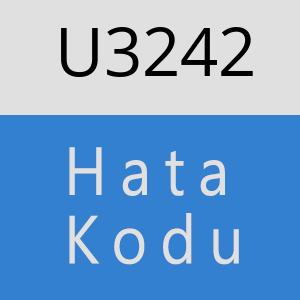 U3242 hatasi