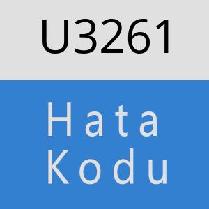 U3261 hatasi