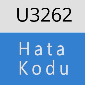 U3262 hatasi