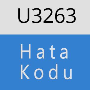 U3263 hatasi