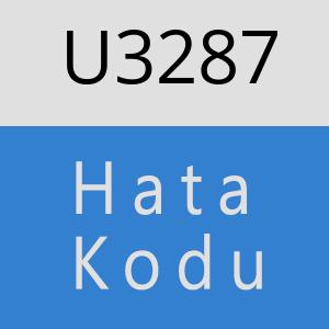 U3287 hatasi