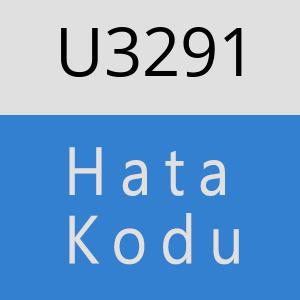 U3291 hatasi