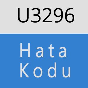 U3296 hatasi