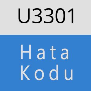 U3301 hatasi