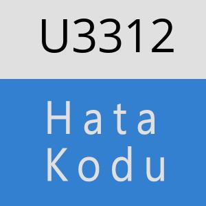 U3312 hatasi