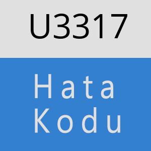 U3317 hatasi