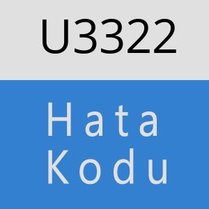 U3322 hatasi