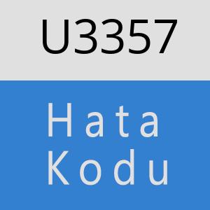 U3357 hatasi