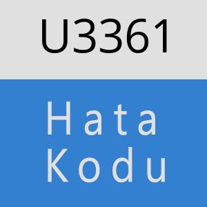 U3361 hatasi