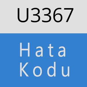 U3367 hatasi