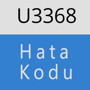 U3368 hatasi