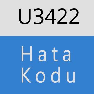 U3422 hatasi