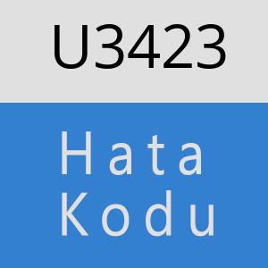 U3423 hatasi