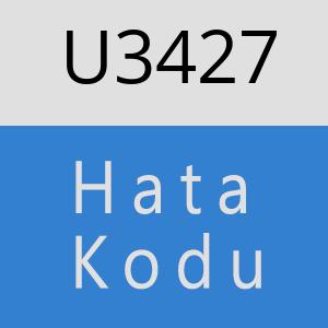 U3427 hatasi