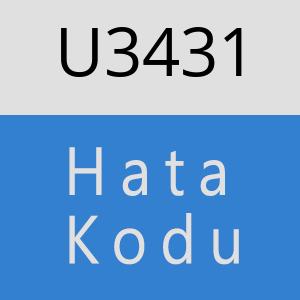 U3431 hatasi