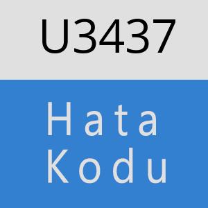 U3437 hatasi