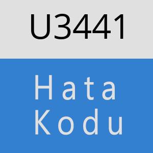 U3441 hatasi