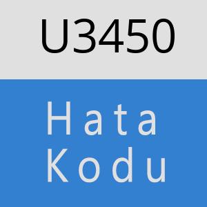 U3450 hatasi