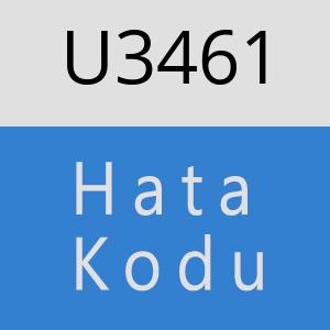 U3461 hatasi