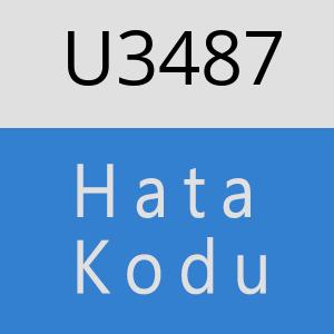 U3487 hatasi