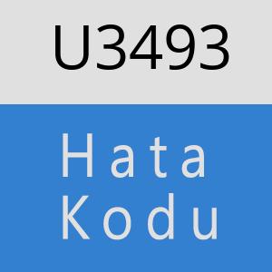 U3493 hatasi