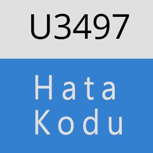 U3497 hatasi