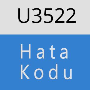 U3522 hatasi