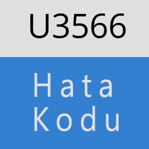 U3566 hatasi