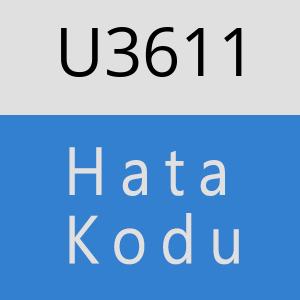 U3611 hatasi