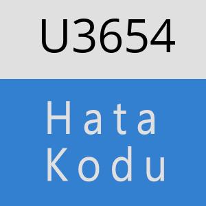 U3654 hatasi