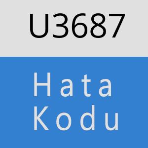 U3687 hatasi