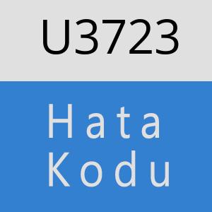 U3723 hatasi