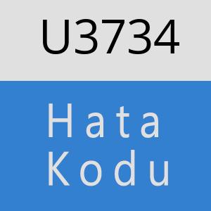 U3734 hatasi