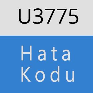 U3775 hatasi