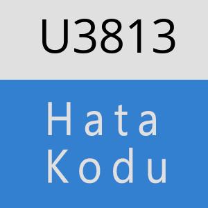 U3813 hatasi