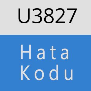 U3827 hatasi