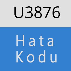 U3876 hatasi