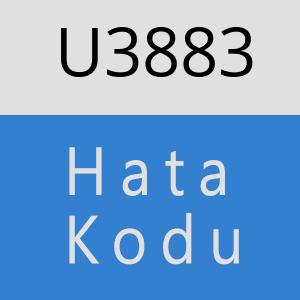 U3883 hatasi