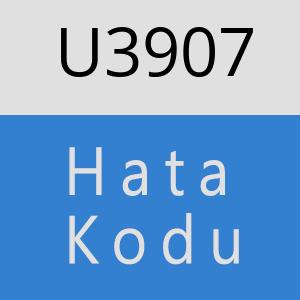 U3907 hatasi