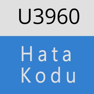 U3960 hatasi