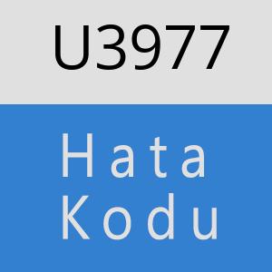 U3977 hatasi